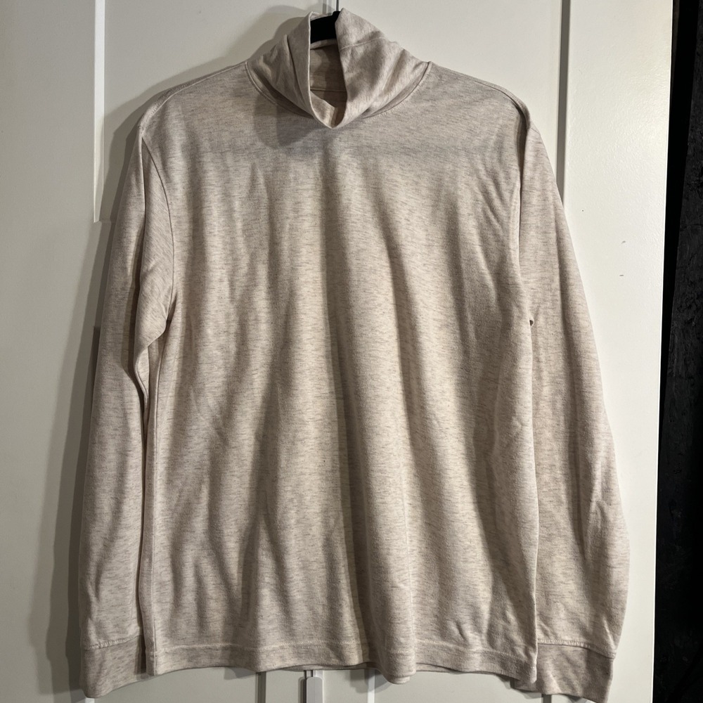 APT 9 Beige Long Sleeve Pullover Turtleneck Sweater Womens Medium